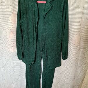 Amazon Green Textured Pantsuit